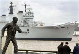 Navy ship in River Mersey